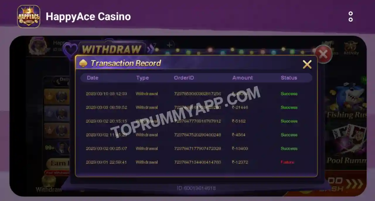 Happy Ace Casino App Payment Proof Top Rummy App List