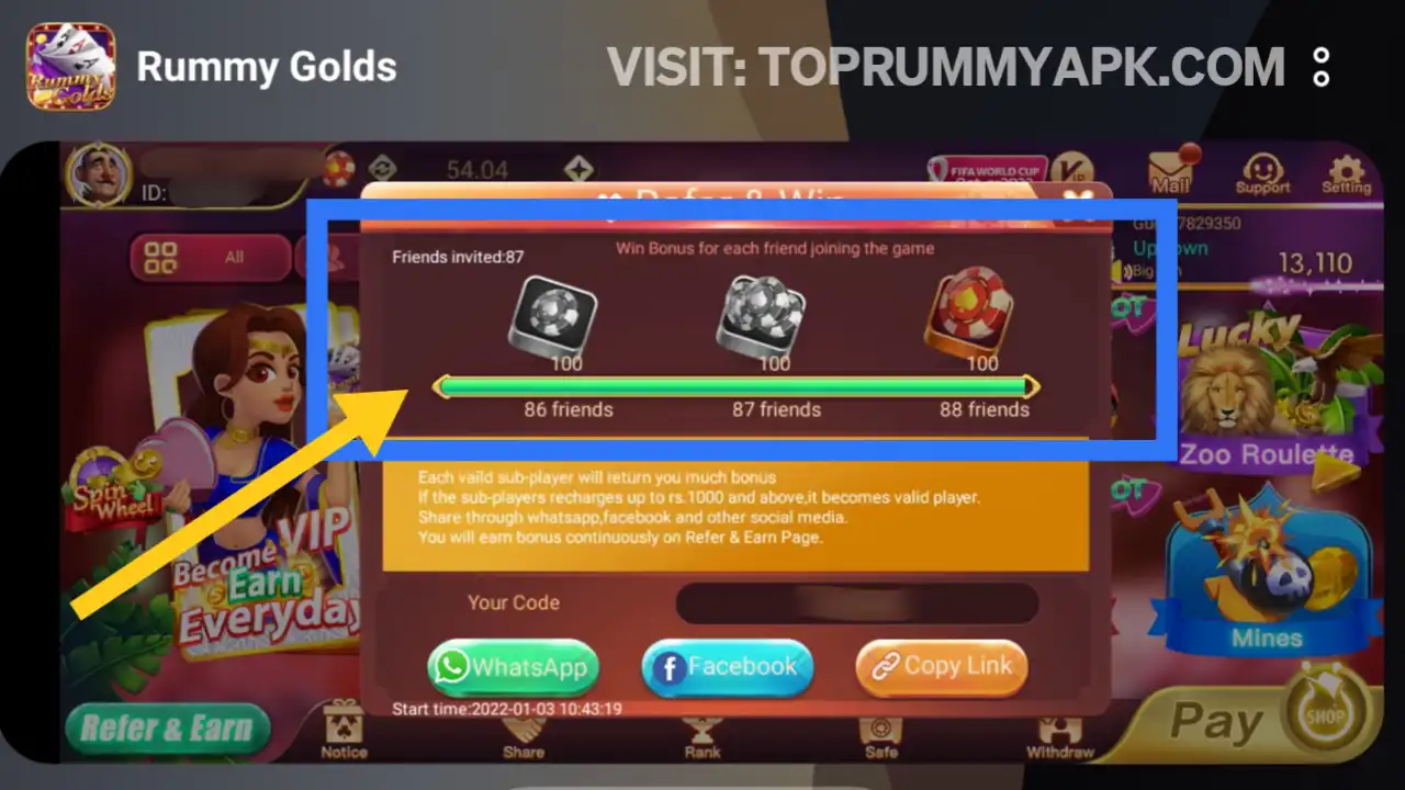 Rummy Golds Apk Share Bonus Top Rummy App List 41 Bonus
