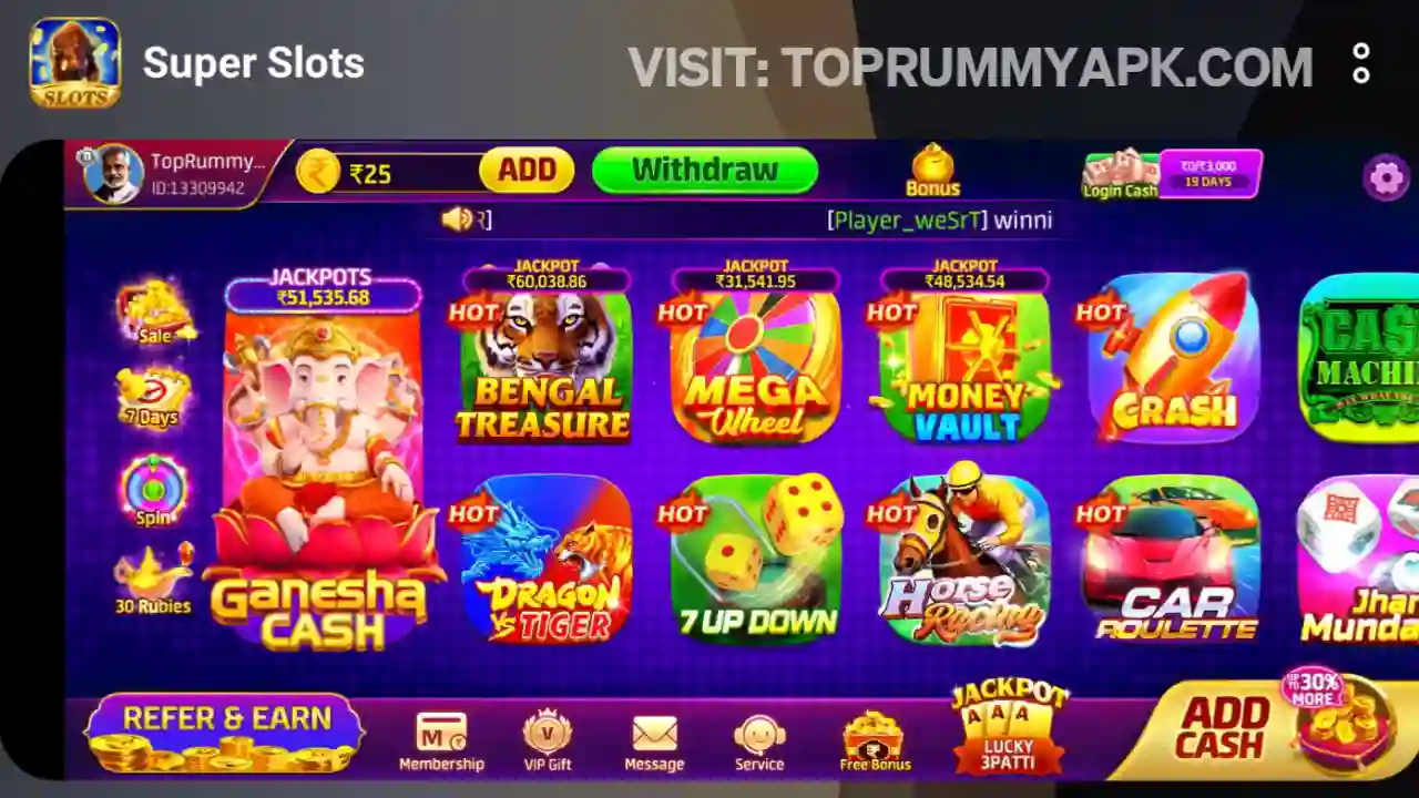Super Slots Apk Game Top Rummy App