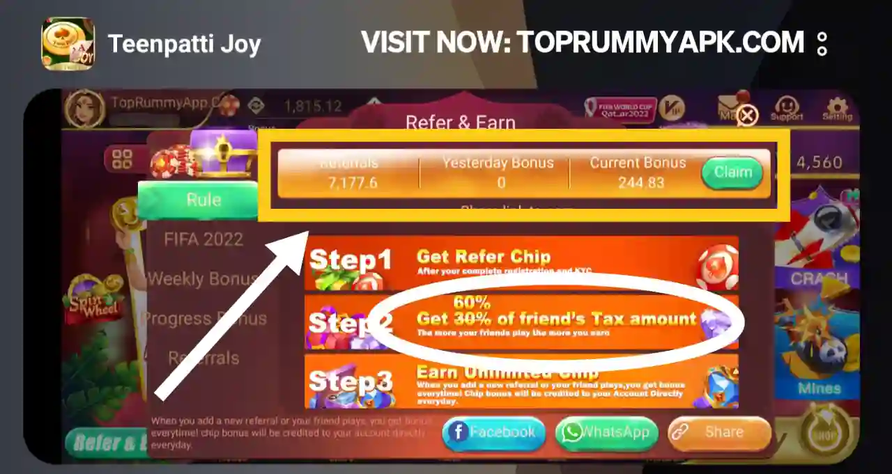 Teen Patti Joy Apk Refer & Earn Top Rummy App List 41 Bonus