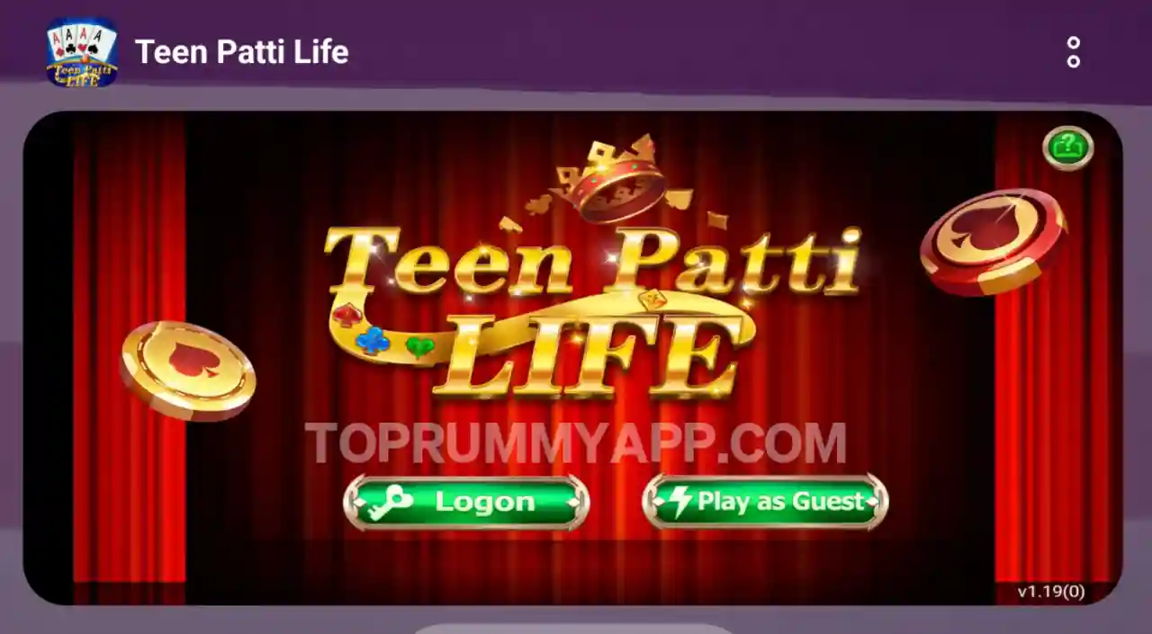 Teen Patti Life App Top 20 Teen Patti App List 41 Bonus